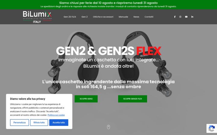 Screenshot of bilumixitaly.it