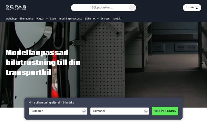 Screenshot of bilutrustning.eu