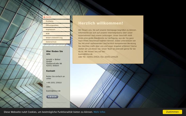 Screenshot of bilux.de