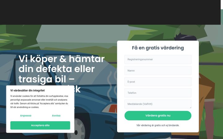 Screenshot of bilway.se