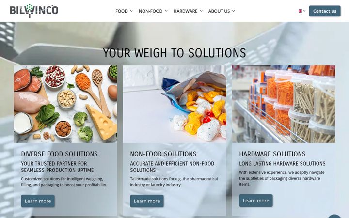 Screenshot of bilwinco.com