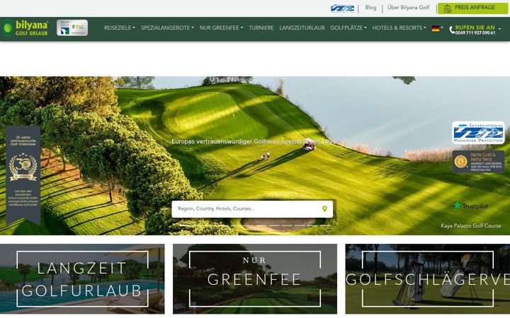 Screenshot of bilyanagolf.de