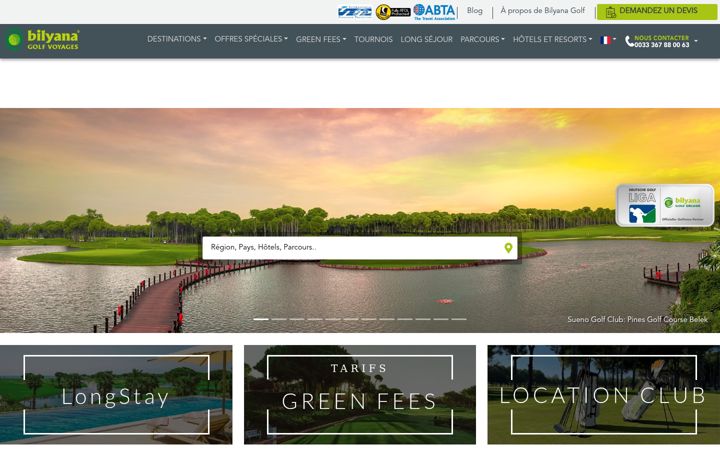 Screenshot of bilyanagolf.fr