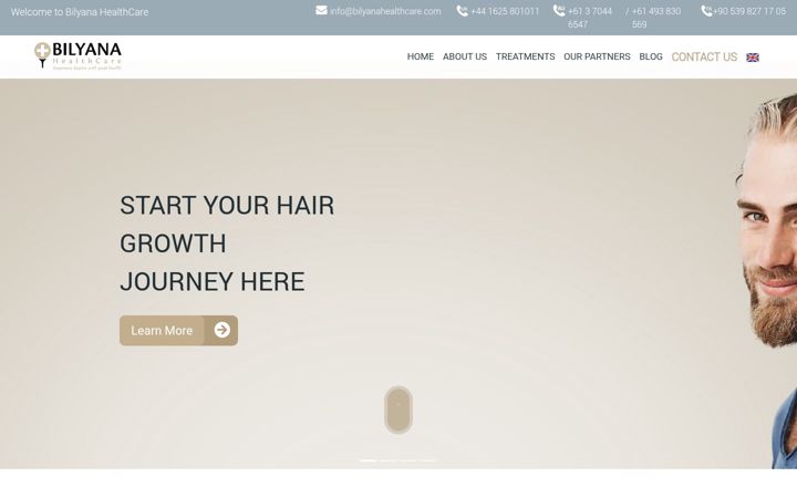 Screenshot of bilyanahealthcare.com