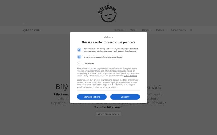 Screenshot του bilysum.cz