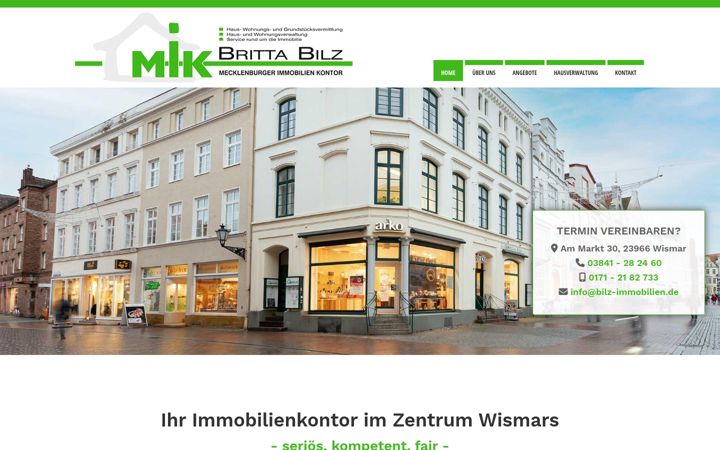Screenshot of bilz-immobilien.de