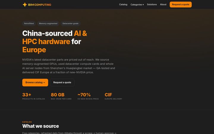 Screenshot of bim-computing.com