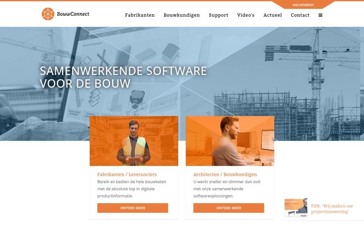 Screenshot of bim-construction.nl
