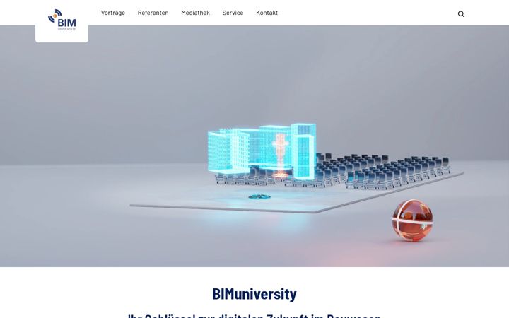 Screenshot of bim-university.de