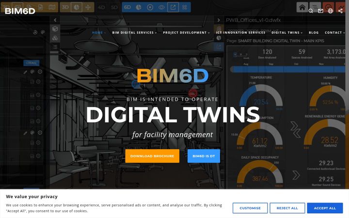 Skjámynd af bim6d.eu