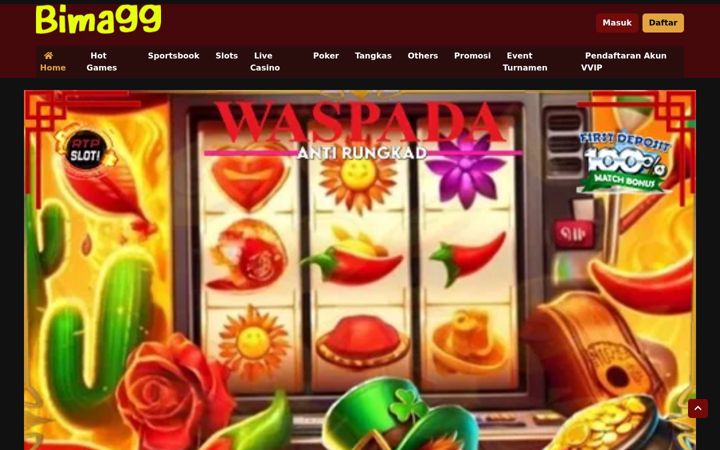 Screenshot of bima99slot.com