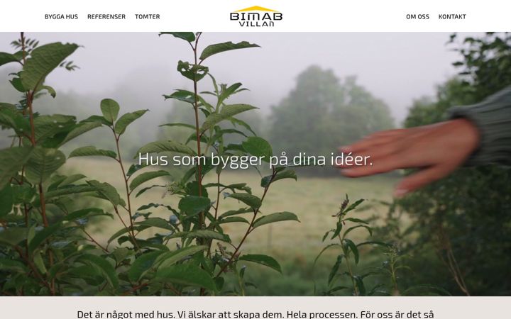 Screenshot of bimabvillan.se
