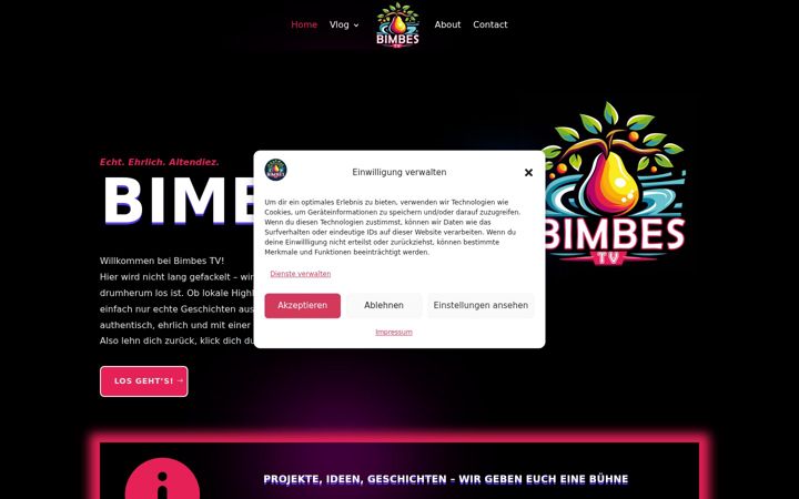 Screenshot of bimbes-tv.de
