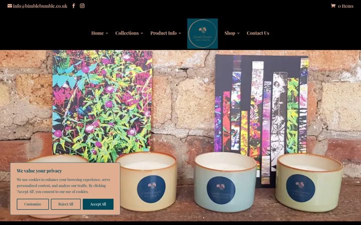 Screenshot of bimblebumble.co.uk
