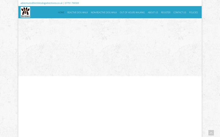 Screenshot ta' bimblesdogadventures.co.uk