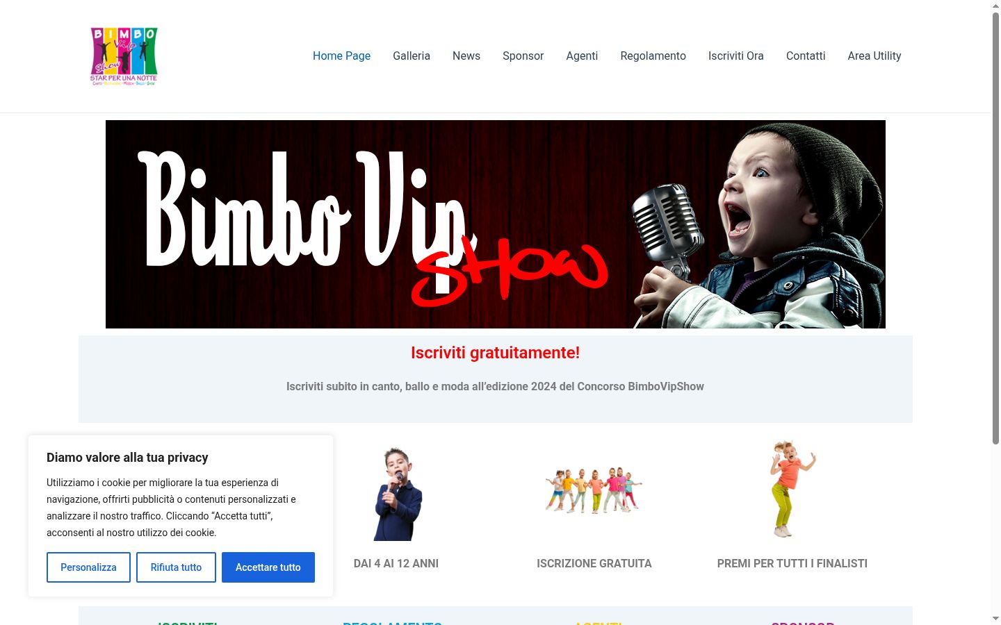 Screenshot des Einwilligungsbanners vor jeglicher Interaktion