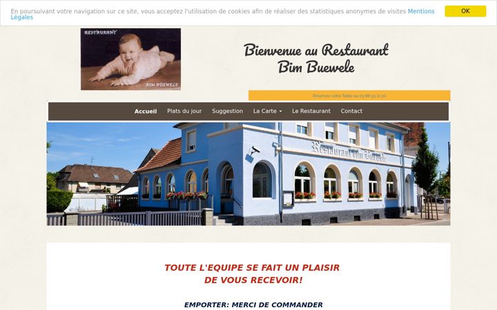 Screenshot of bimbuewele.com