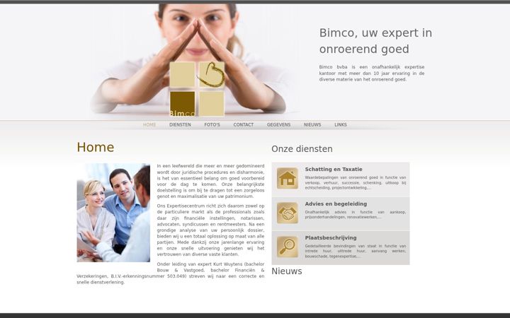Screenshot of bimco-expertise.be