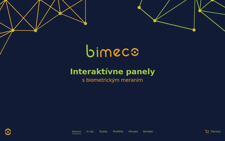 Snímek obrazovky bimeco.sk