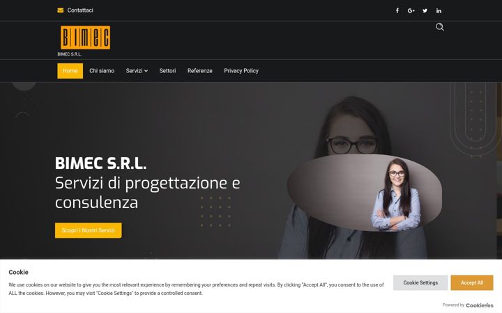 Screenshot of bimecsrl.com
