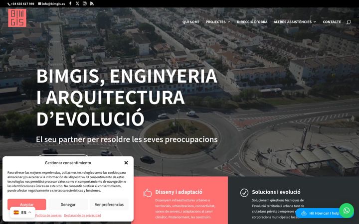 Captura de ecrã de bimgis.es