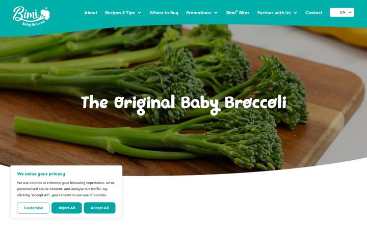 Screenshot of bimibaby.com