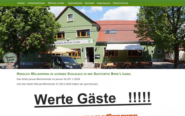 Screenshot of bimieslinde.de