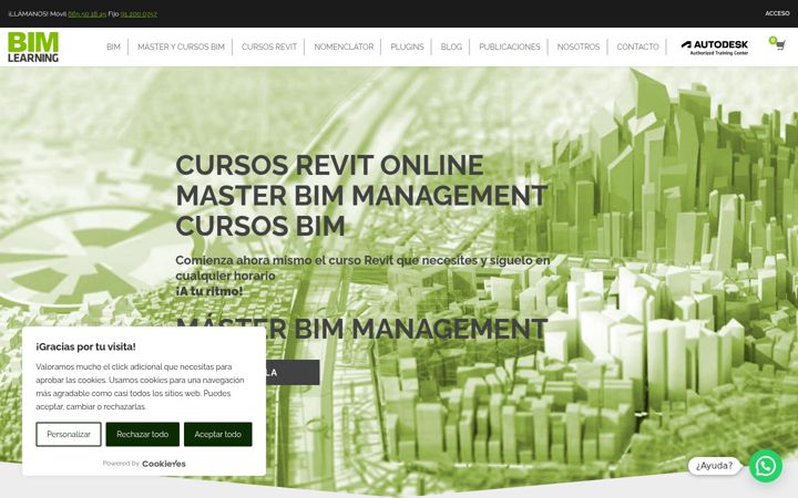 Screenshot of bimlearning.es