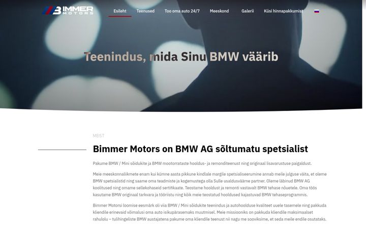 Screenshot of bimmer24.ee