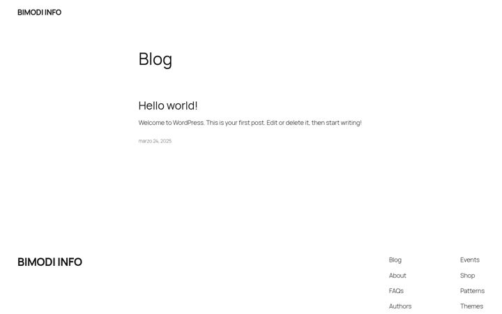 Screenshot of bimodi.info