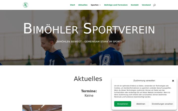 Screenshot of bimoehler-sportverein.de