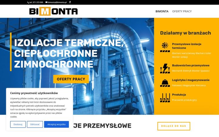 Screenshot of bimonta.pl