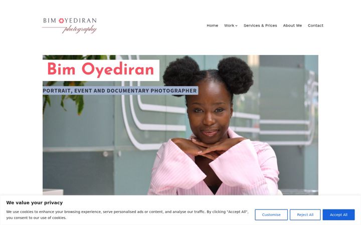 Screenshot of bimoyediran.com