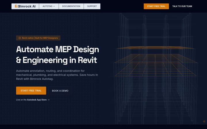 Screenshot of bimrock.ai