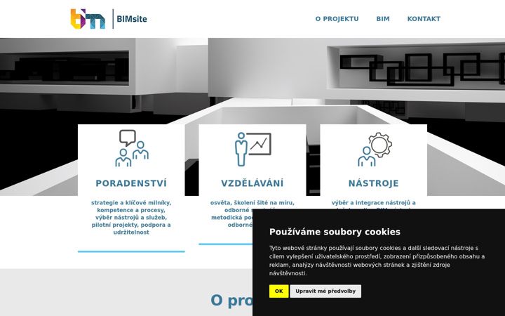 Screenshot of bimsite.cz