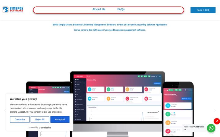 Screenshot of bimspos.com.ng