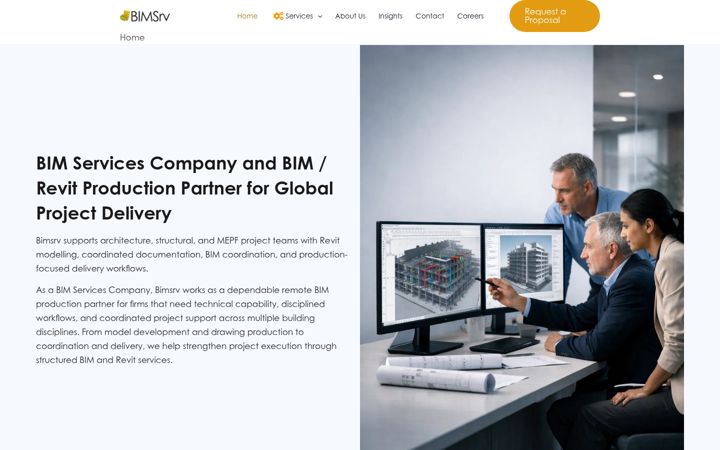 Screenshot of bimsrv.com