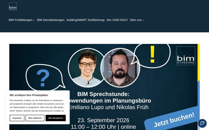 Screenshot of bimstandard.de