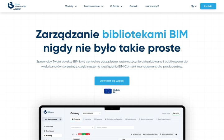Screenshot of bimstreamer.com