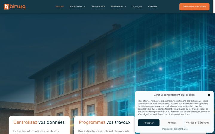 Screenshot of bimwiq.com