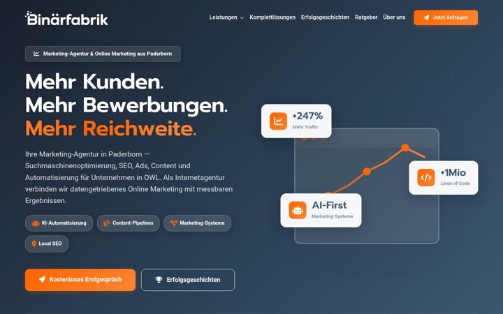 Screenshot of binaerfabrik.de