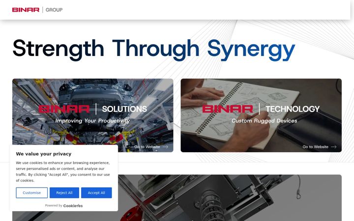 Screenshot of binar.se