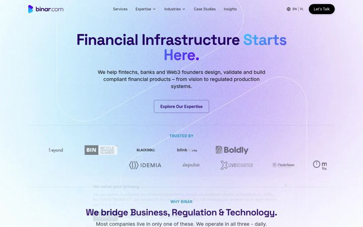 Screenshot of binarapps.com
