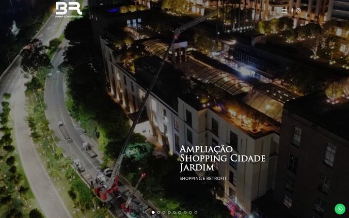Screenshot of binarconstrutora.com.br