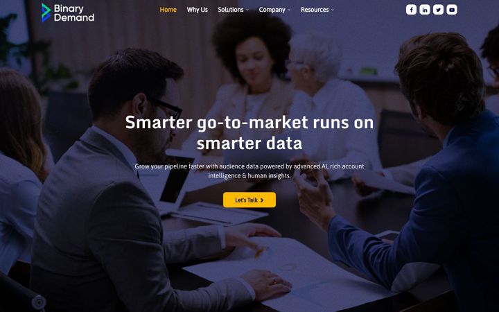 Screenshot of binarydemand.com