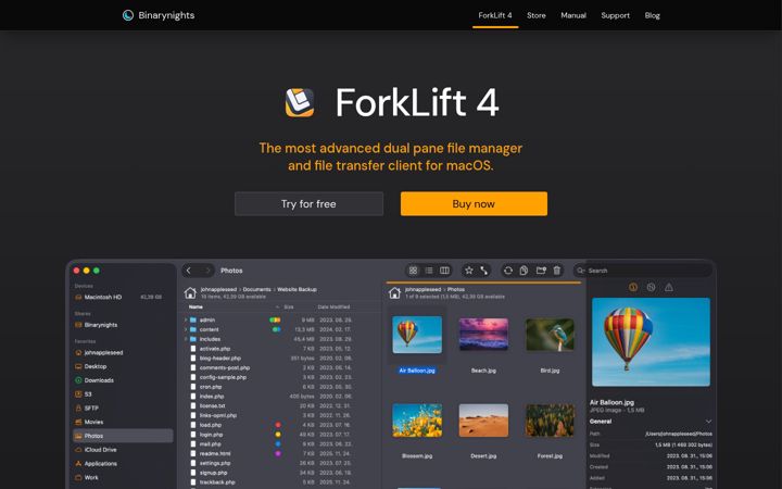 Screenshot of binarynights.com