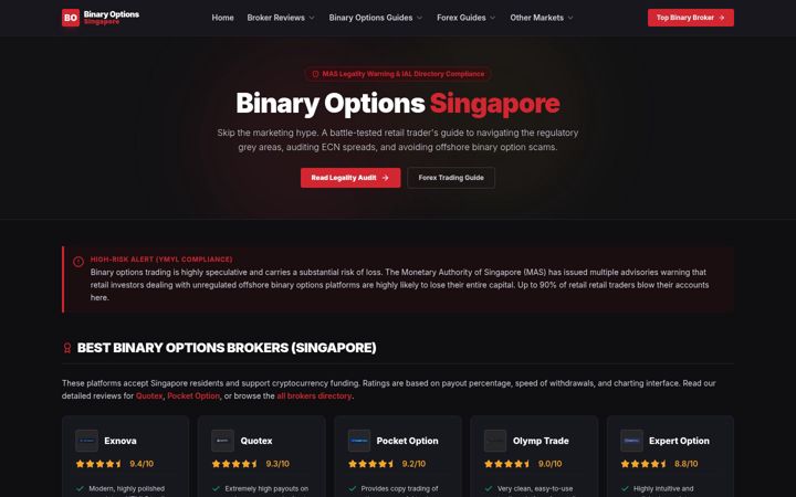 Screenshot of binarytradingsingapore.com