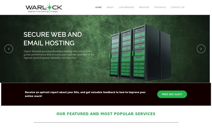 Screenshot of binarywarlock.com