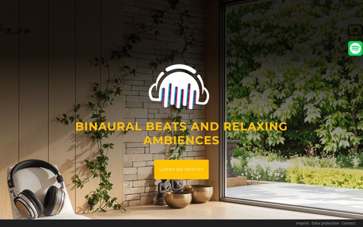 Screenshot of binaural-moods.com