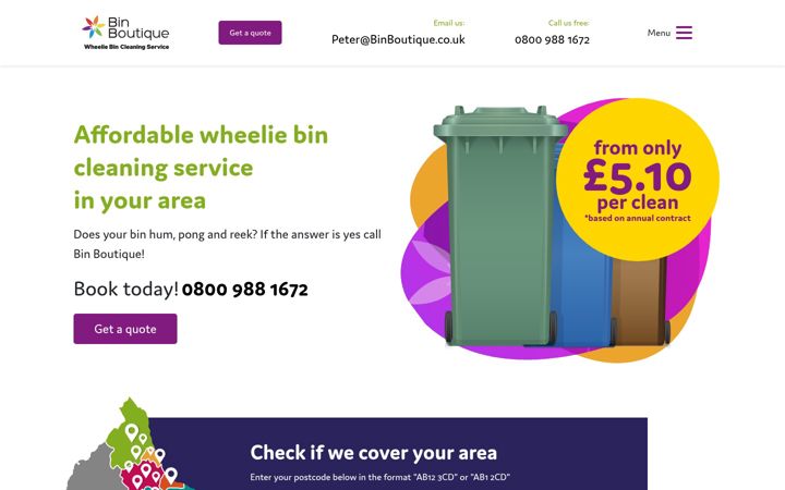 Screenshot of binboutique.co.uk